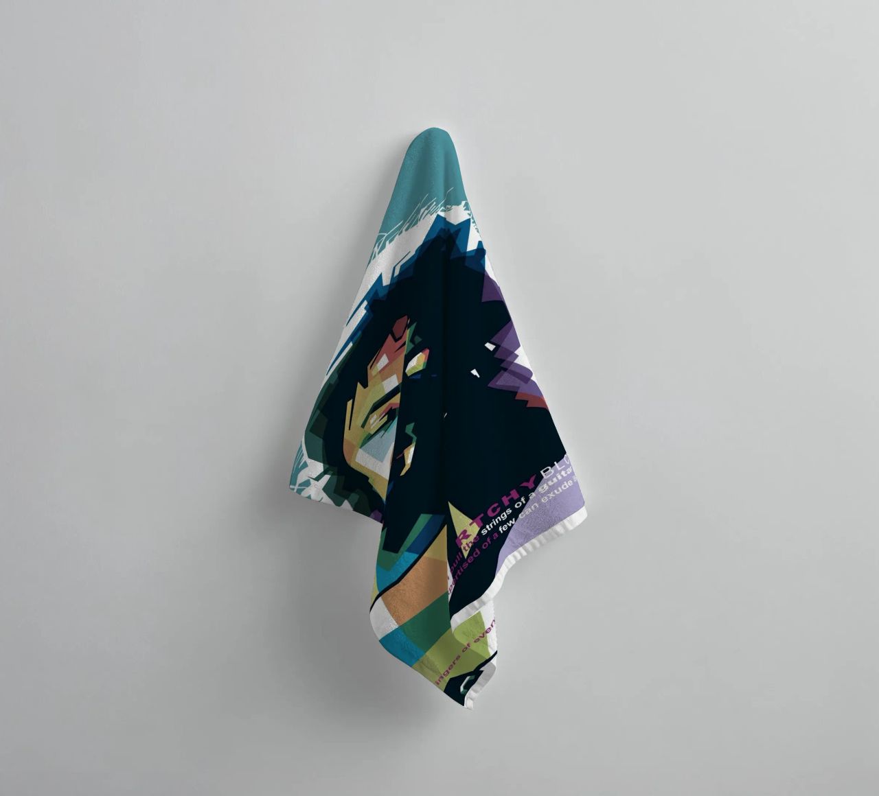 Ritchie Blackmore Pop Art | WPAP towel by Alkahfsmart