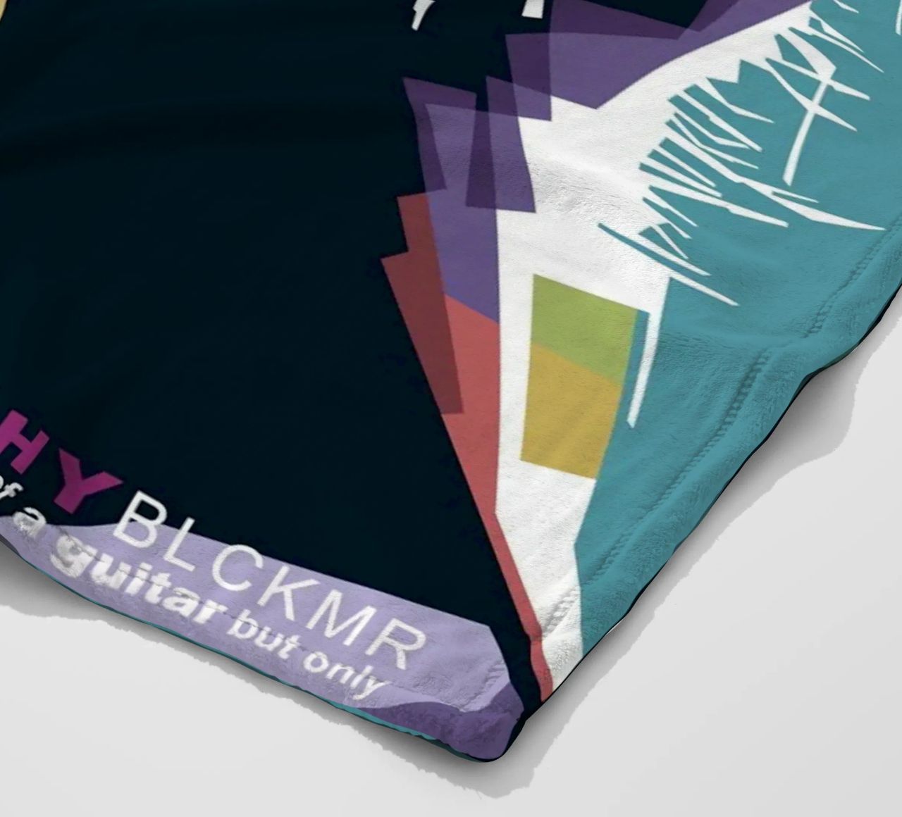 Ritchie Blackmore Pop Art | WPAP fleece blanket by Alkahfsmart
