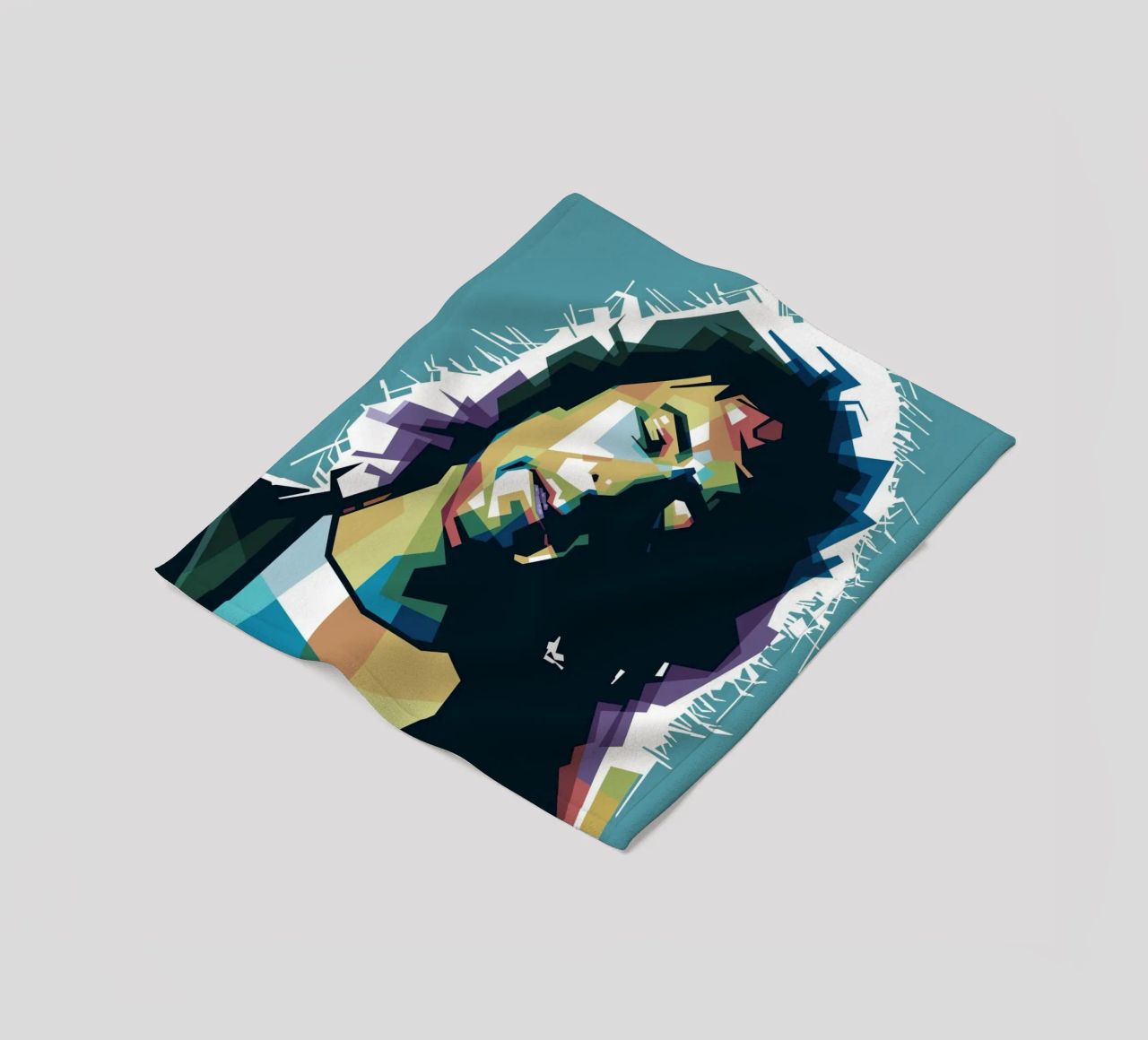 Ritchie Blackmore Pop Art | WPAP fleece blanket by Alkahfsmart