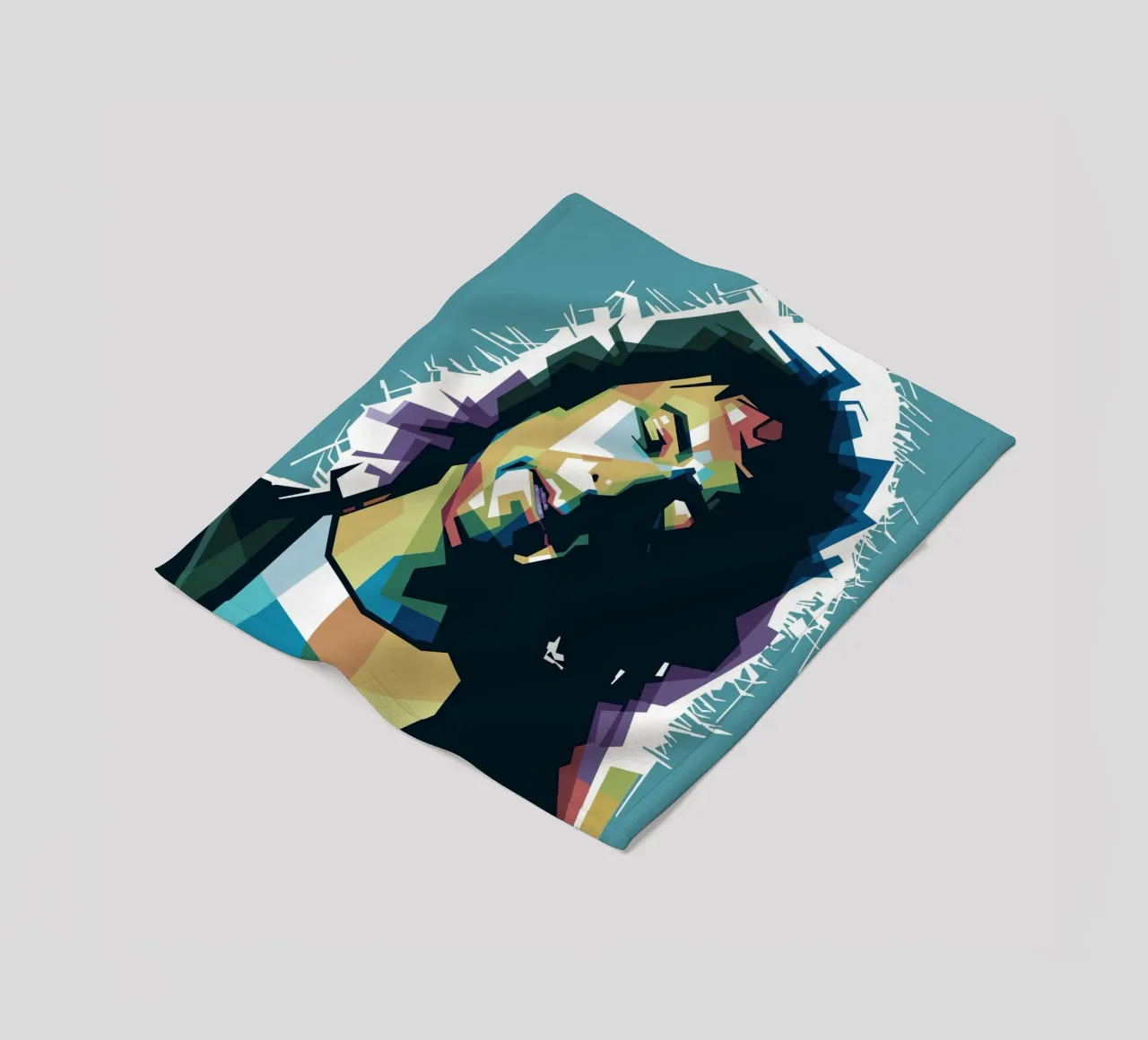 Ritchie Blackmore Pop Art | WPAP coperta in pile da Alkahfsmart