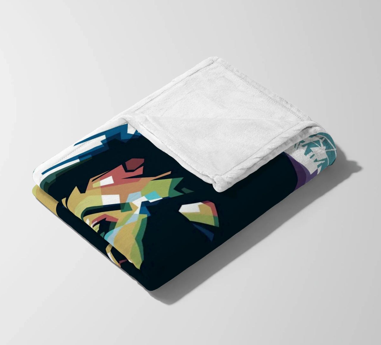 Ritchie Blackmore Pop Art | WPAP fleece blanket by Alkahfsmart
