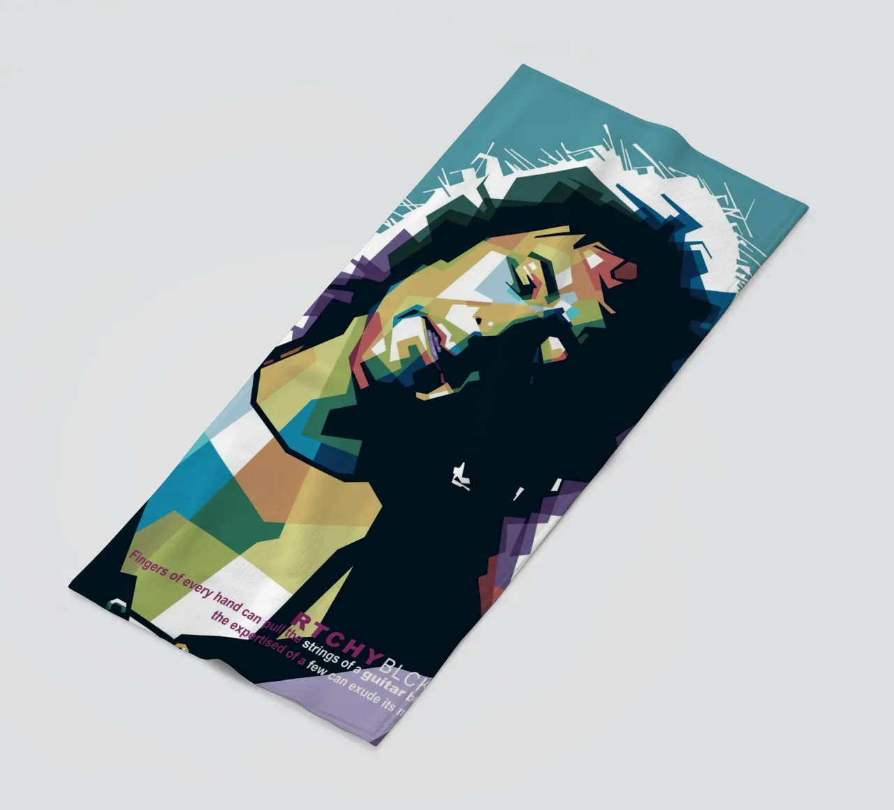 Ritchie Blackmore Pop Art | WPAP telo mare da Alkahfsmart