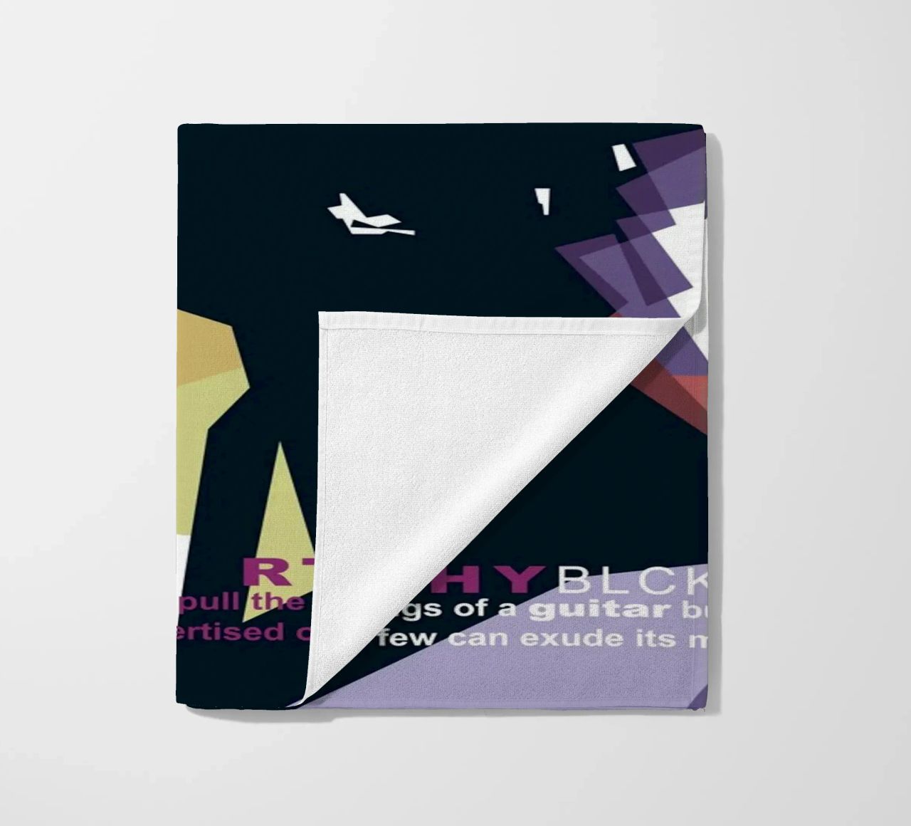 Ritchie Blackmore Pop Art | WPAP beach towel by Alkahfsmart