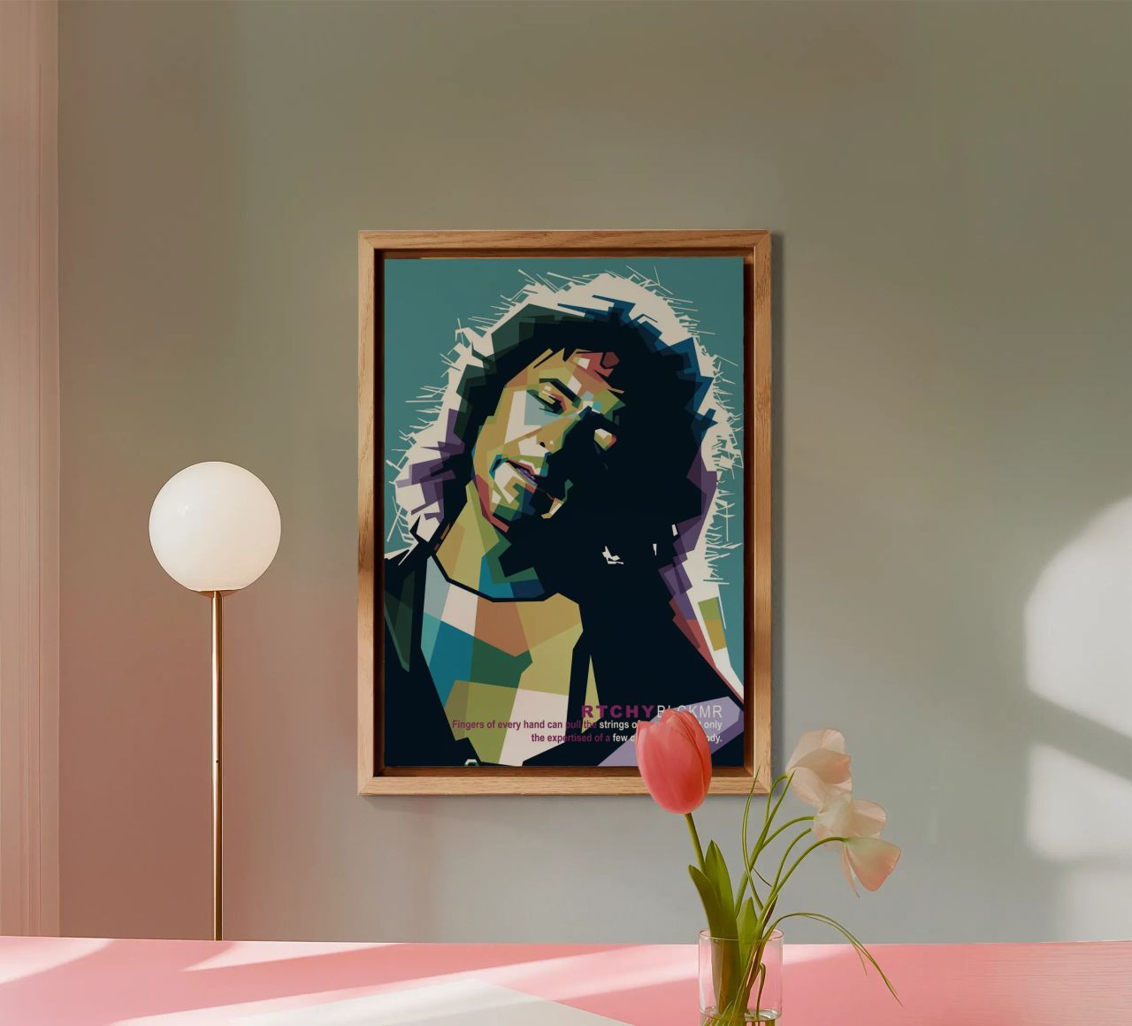 Ritchie Blackmore Pop Art | WPAP alluminio dibond da Alkahfsmart