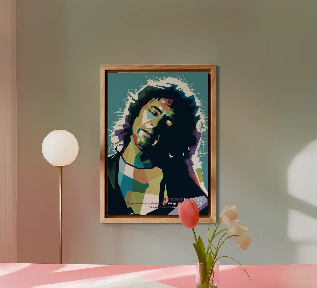 Ritchie Blackmore Pop Art | WPAP alluminio dibond da Alkahfsmart