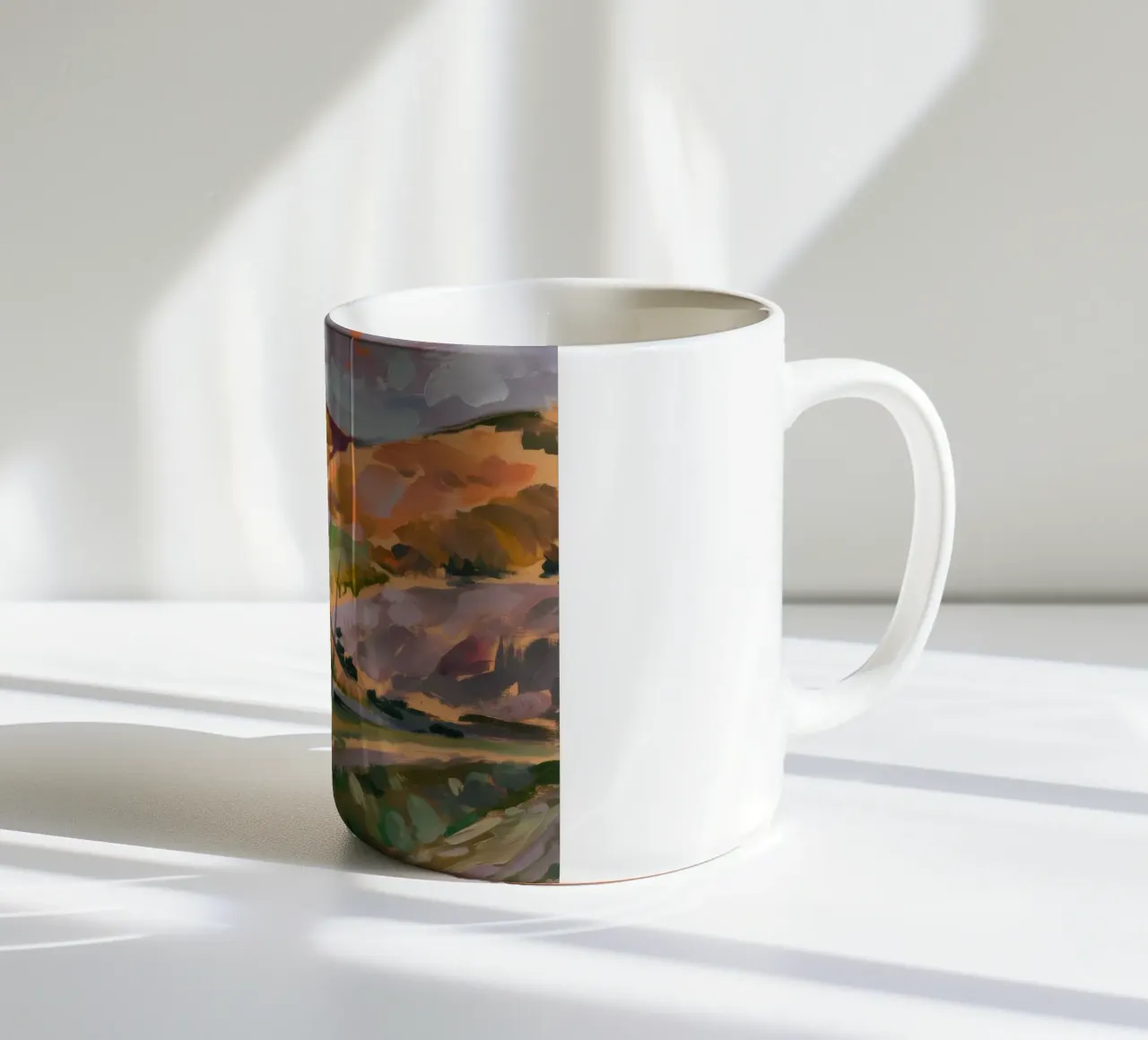 I dolci pendii della valle tazza in ceramica da Radiance Landscape