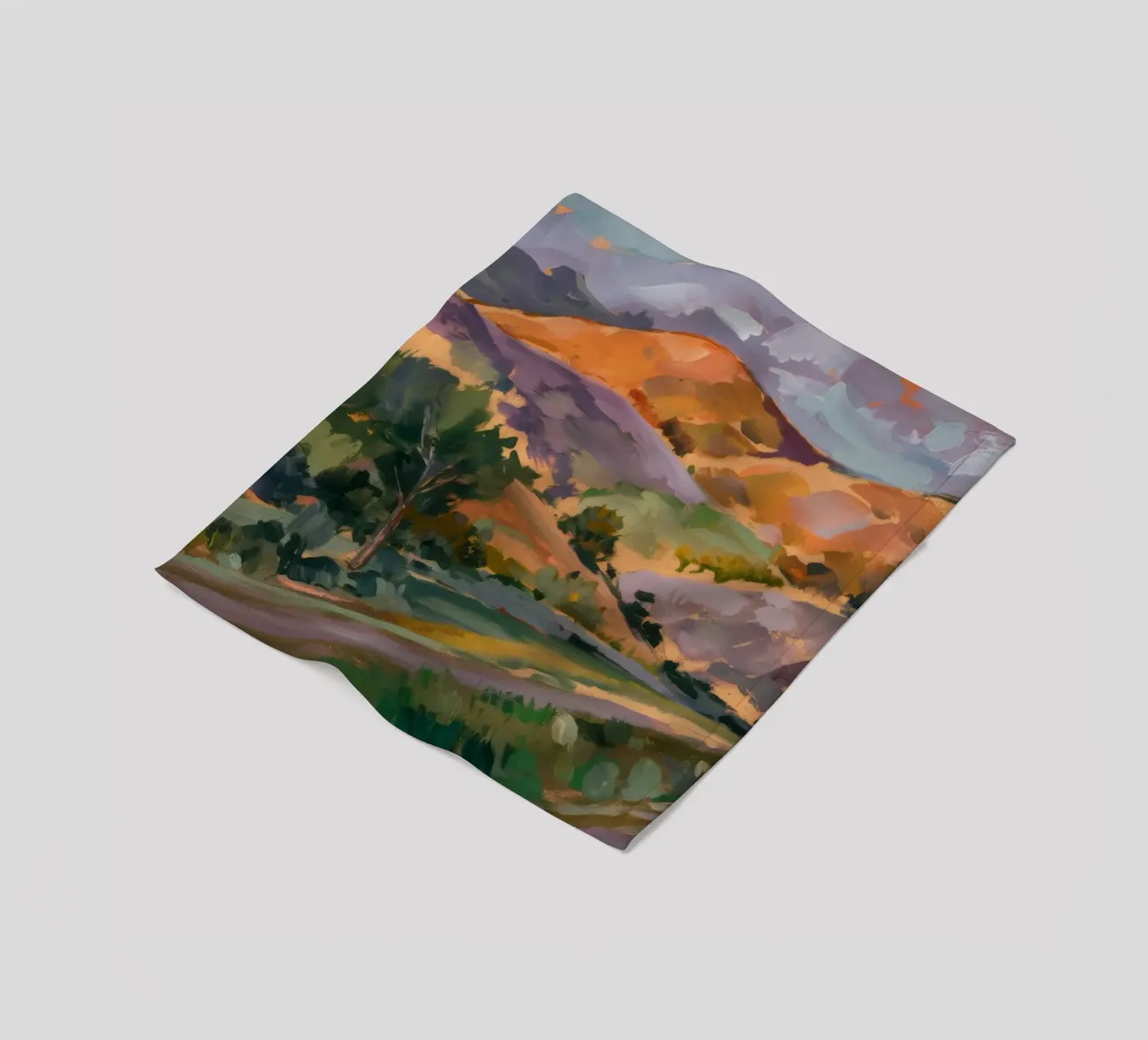 Valley's Gentle Slopes fleece blanket by Radiance Landscape