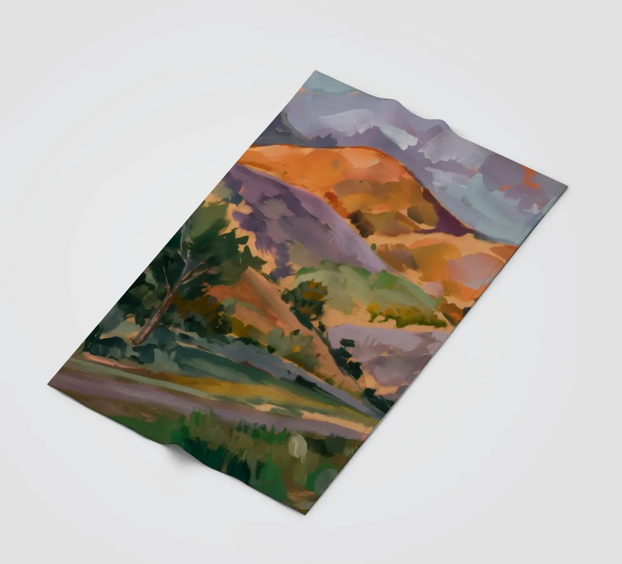 Valley's Gentle Slopes fleece blanket by Radiance Landscape