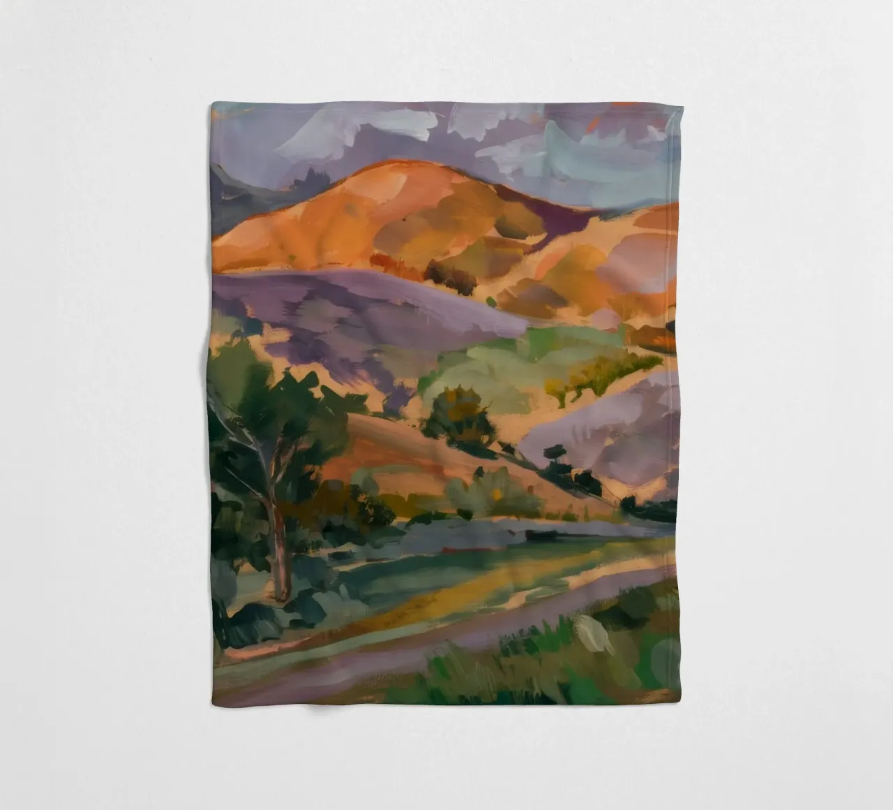 Valley's Gentle Slopes fleece blanket by Radiance Landscape