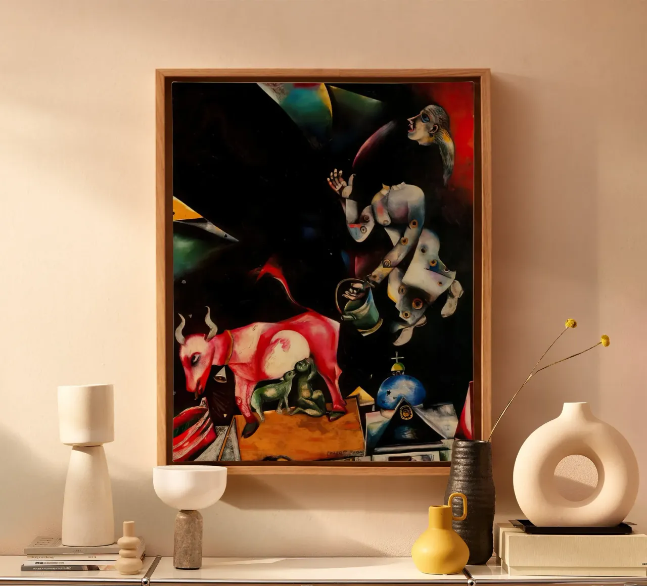 marc Chagall To Russia, with Asses and Others canvas by MC Exhebition