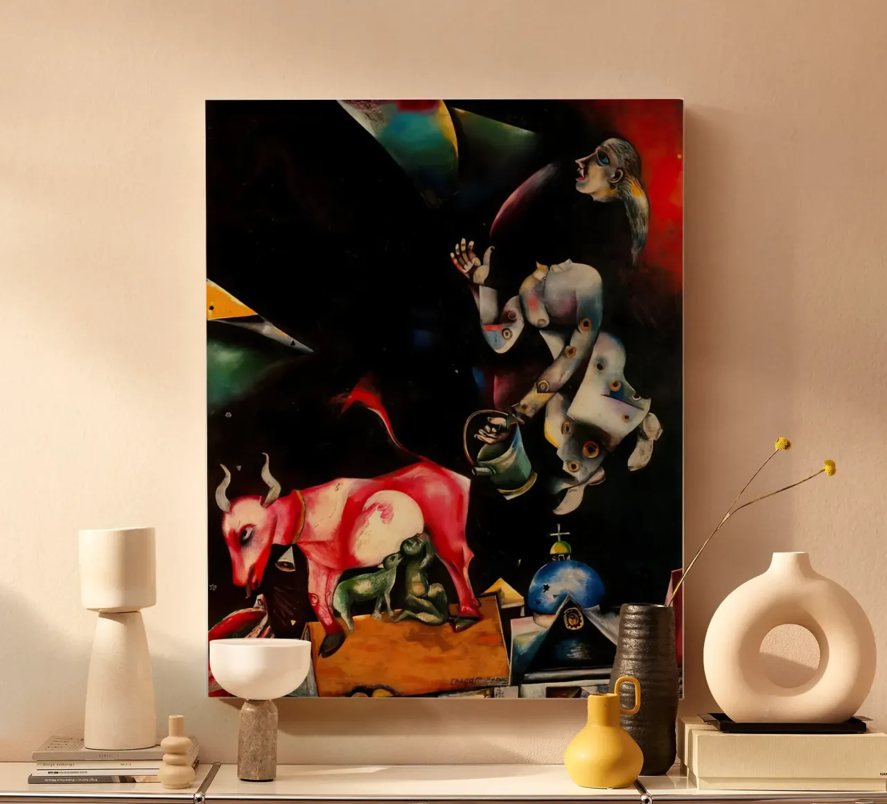marc Chagall To Russia, with Asses and Others canvas by MC Exhebition