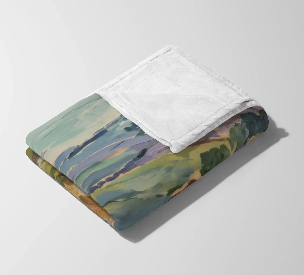Haystacks' Sunny Repose fleece blanket by Radiance Landscape