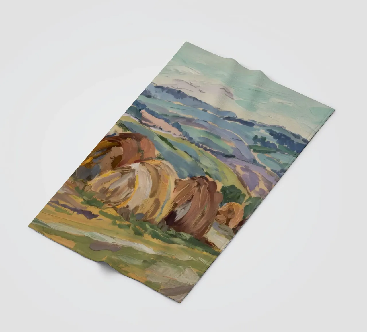 Haystacks' Sunny Repose fleece blanket by Radiance Landscape