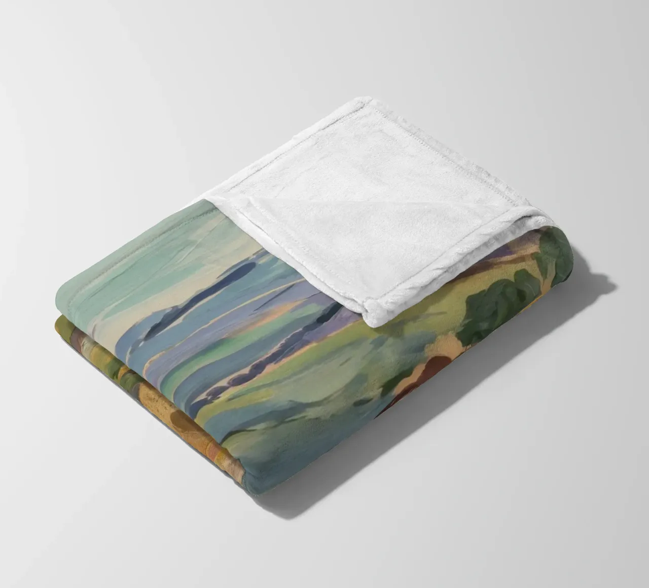 Haystacks' Sunny Repose fleece blanket by Radiance Landscape