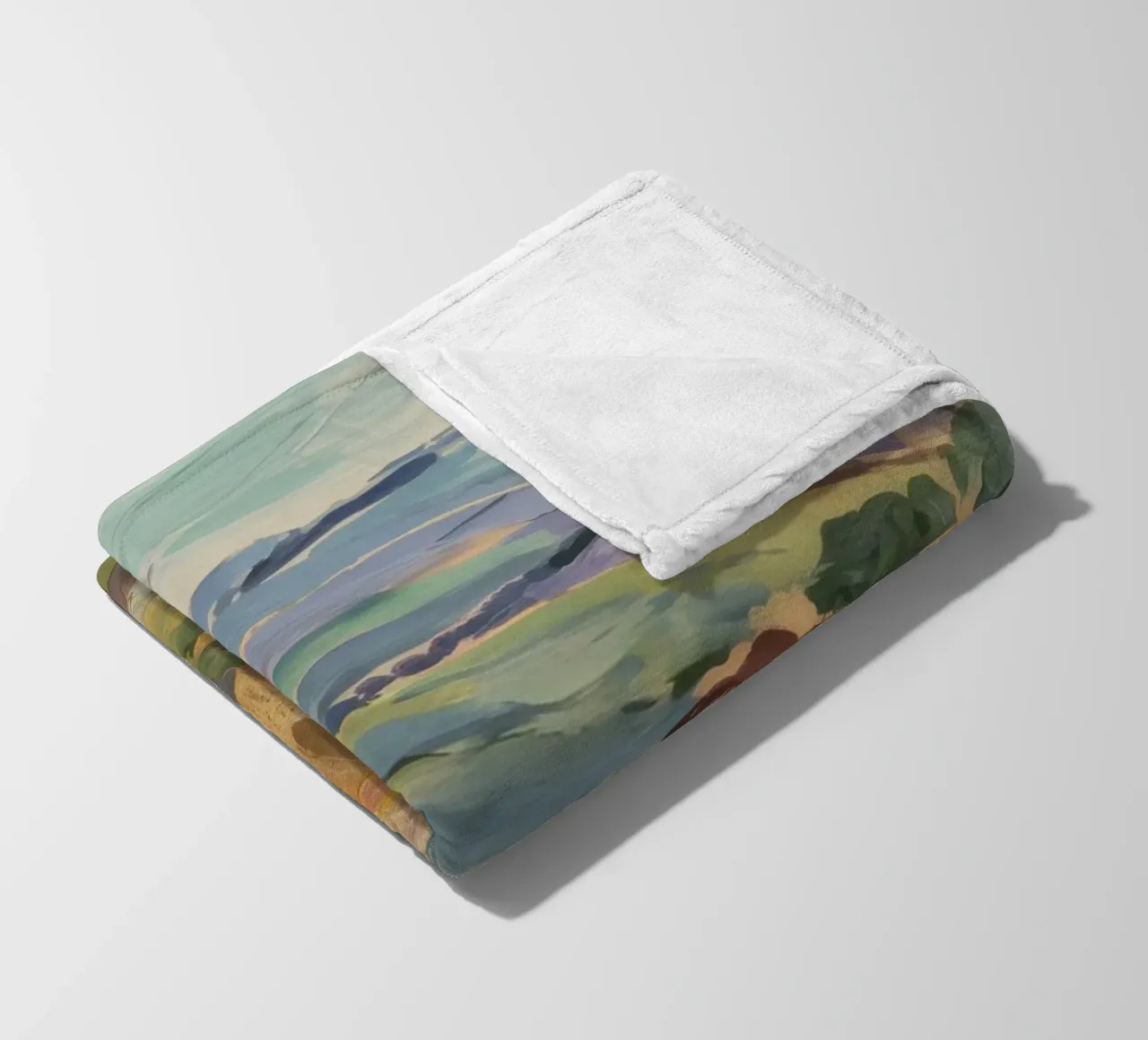 Haystacks' Sunny Repose fleece blanket by Radiance Landscape