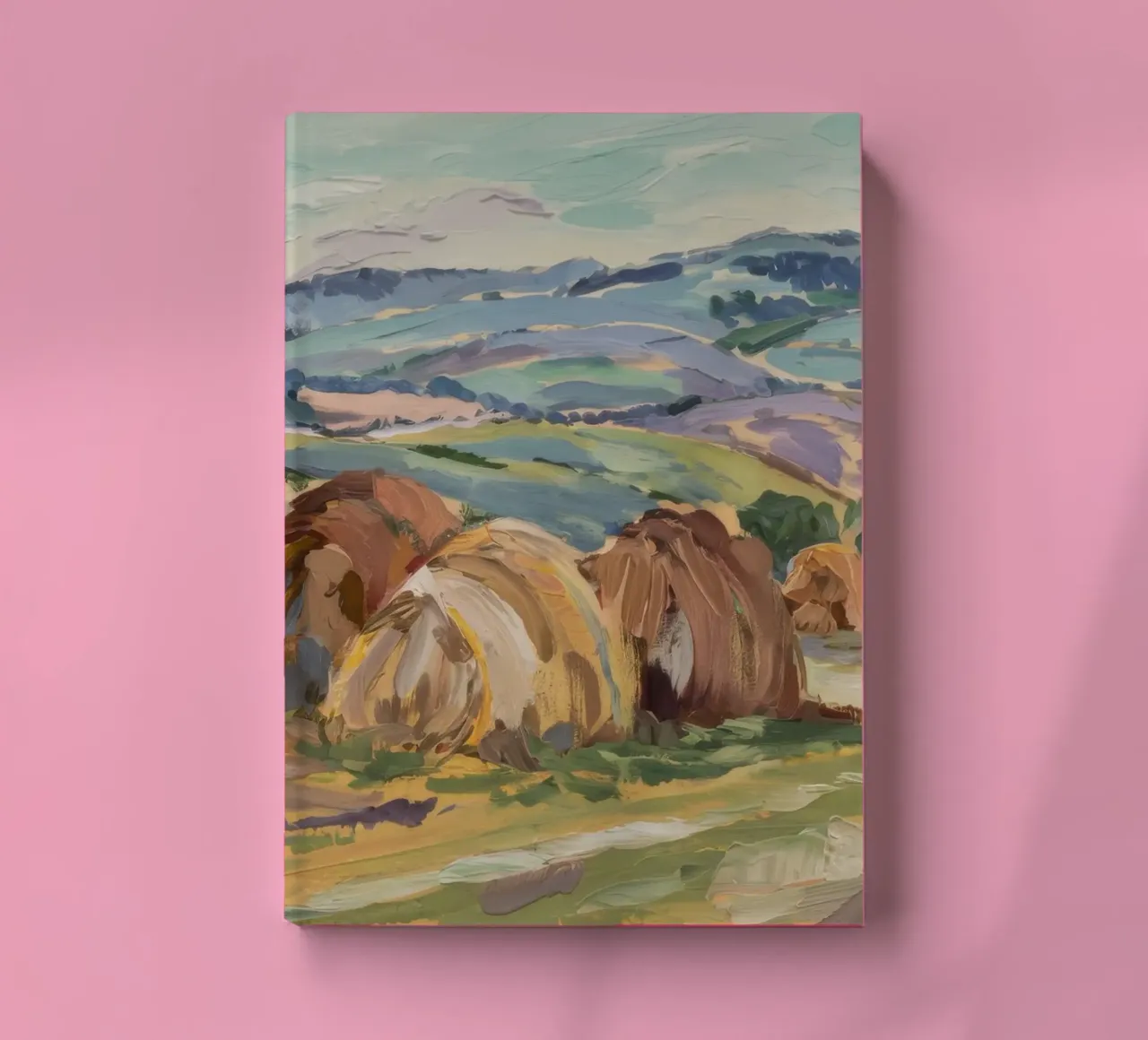 Haystacks' Sunny Repose notebook by Radiance Landscape