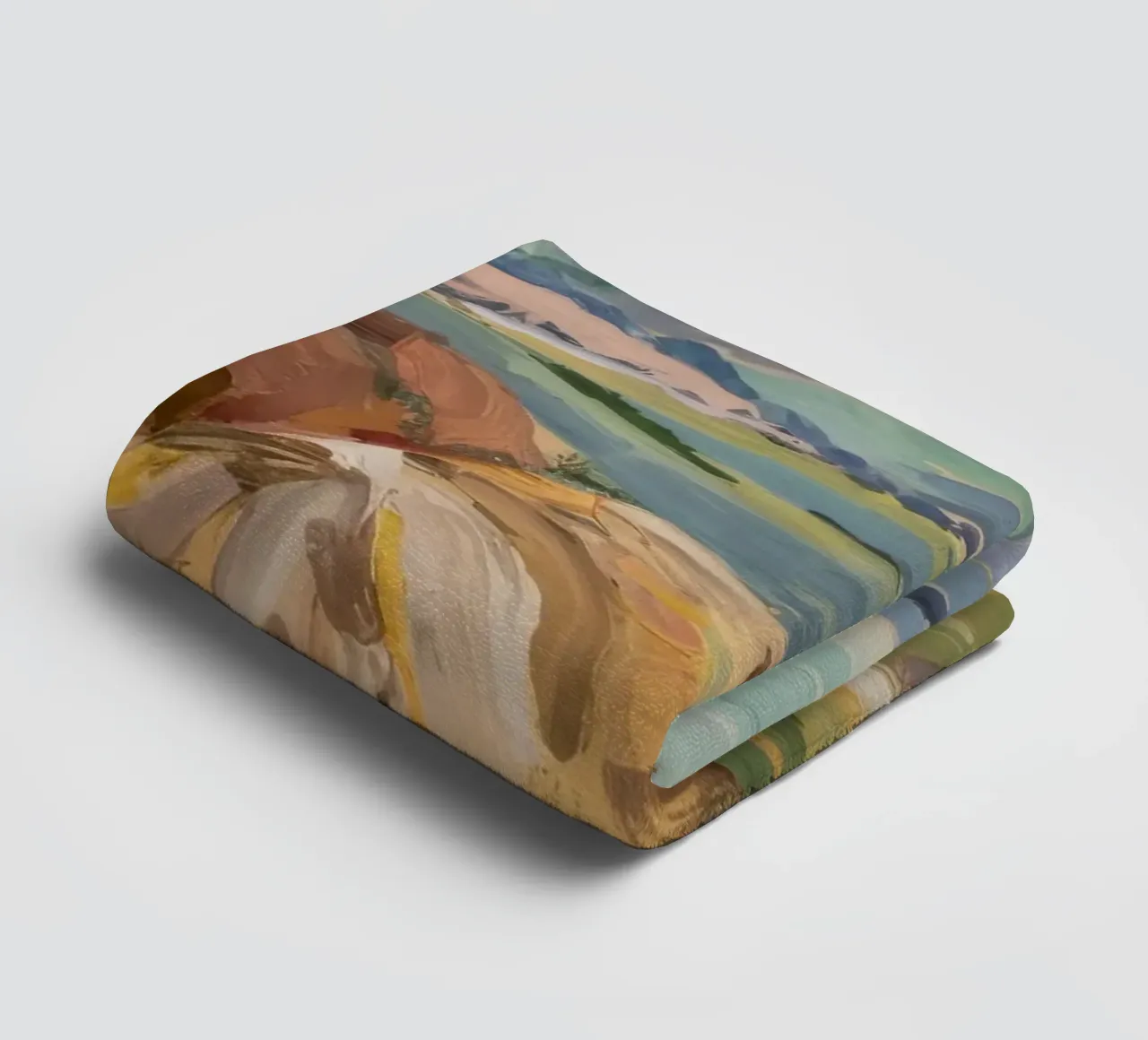 Haystacks' Sunny Repose towel by Radiance Landscape