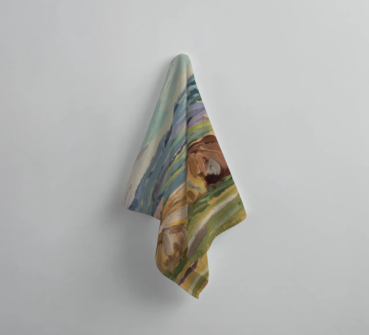 Haystacks' Sunny Repose towel by Radiance Landscape