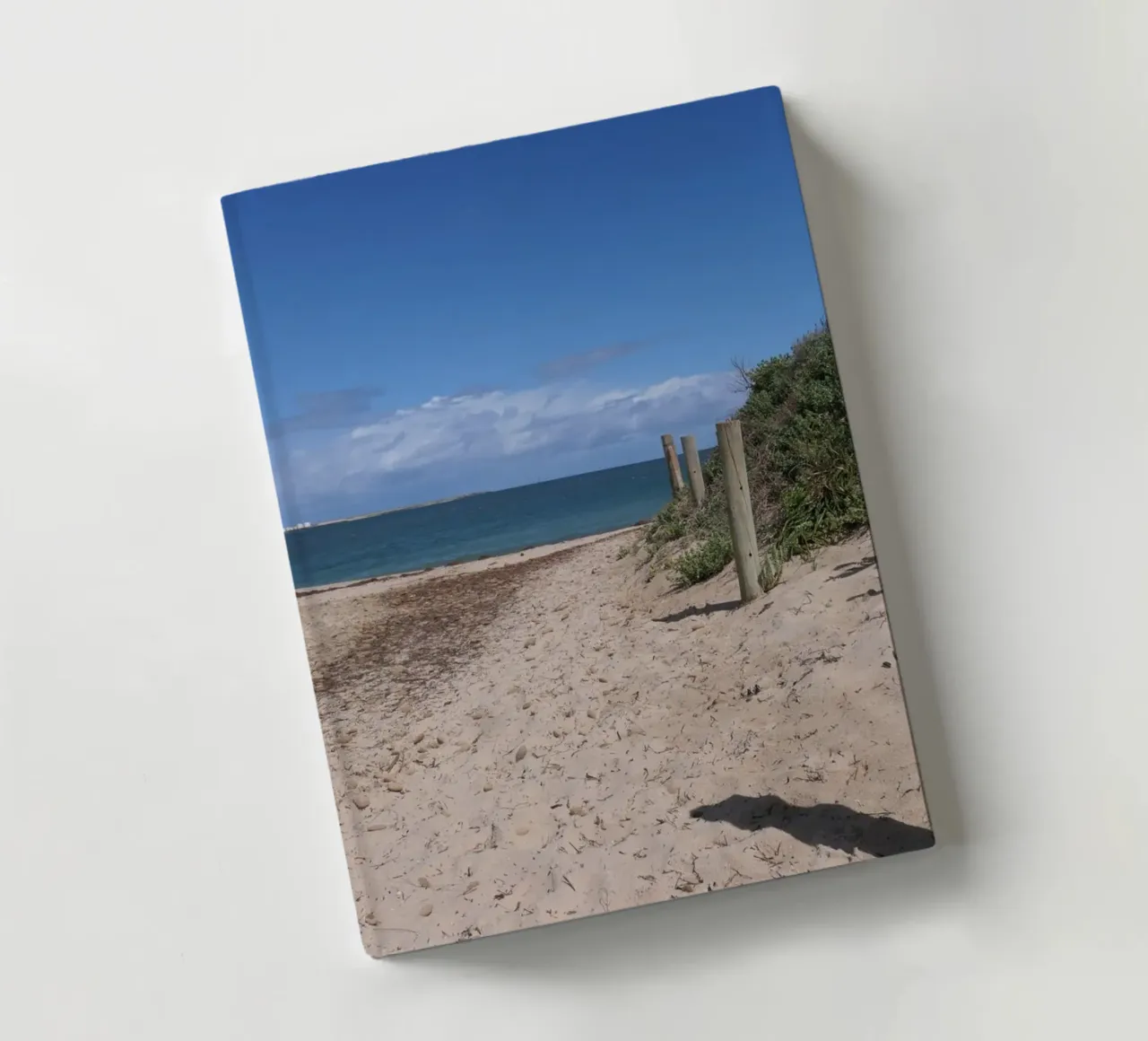 On My Way to the Beach in Western Australia Poster notebook by byrieneke