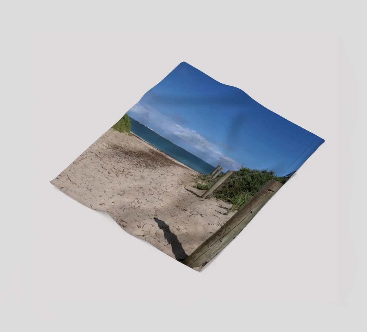 Poster di On My Way to the Beach nell'Australia Occidentale coperta in pile da byrieneke