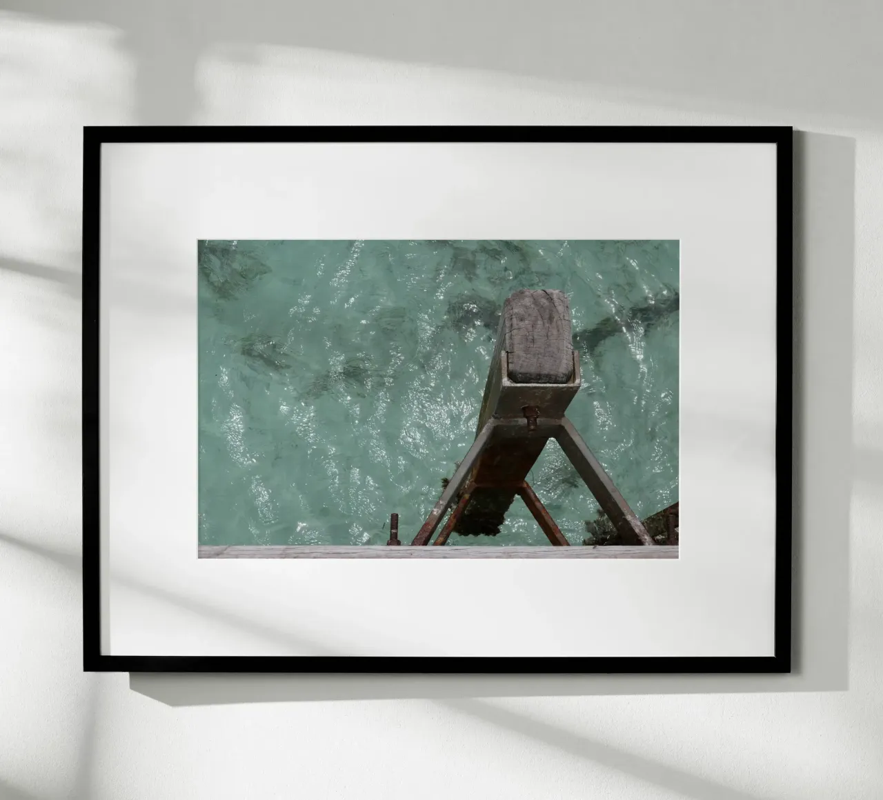 Molo di Busselton Jetty Australia Adesivo poster con telaio in alluminio da byrieneke