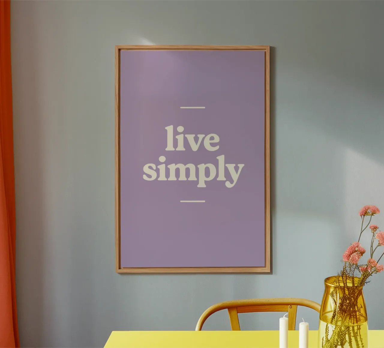 Live Simply alluminio dibond da treechild