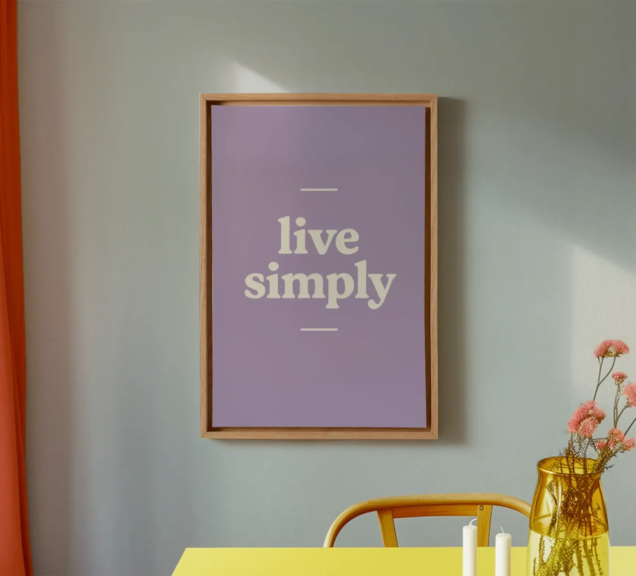 Live Simply tela con Cornice a cassetta da treechild