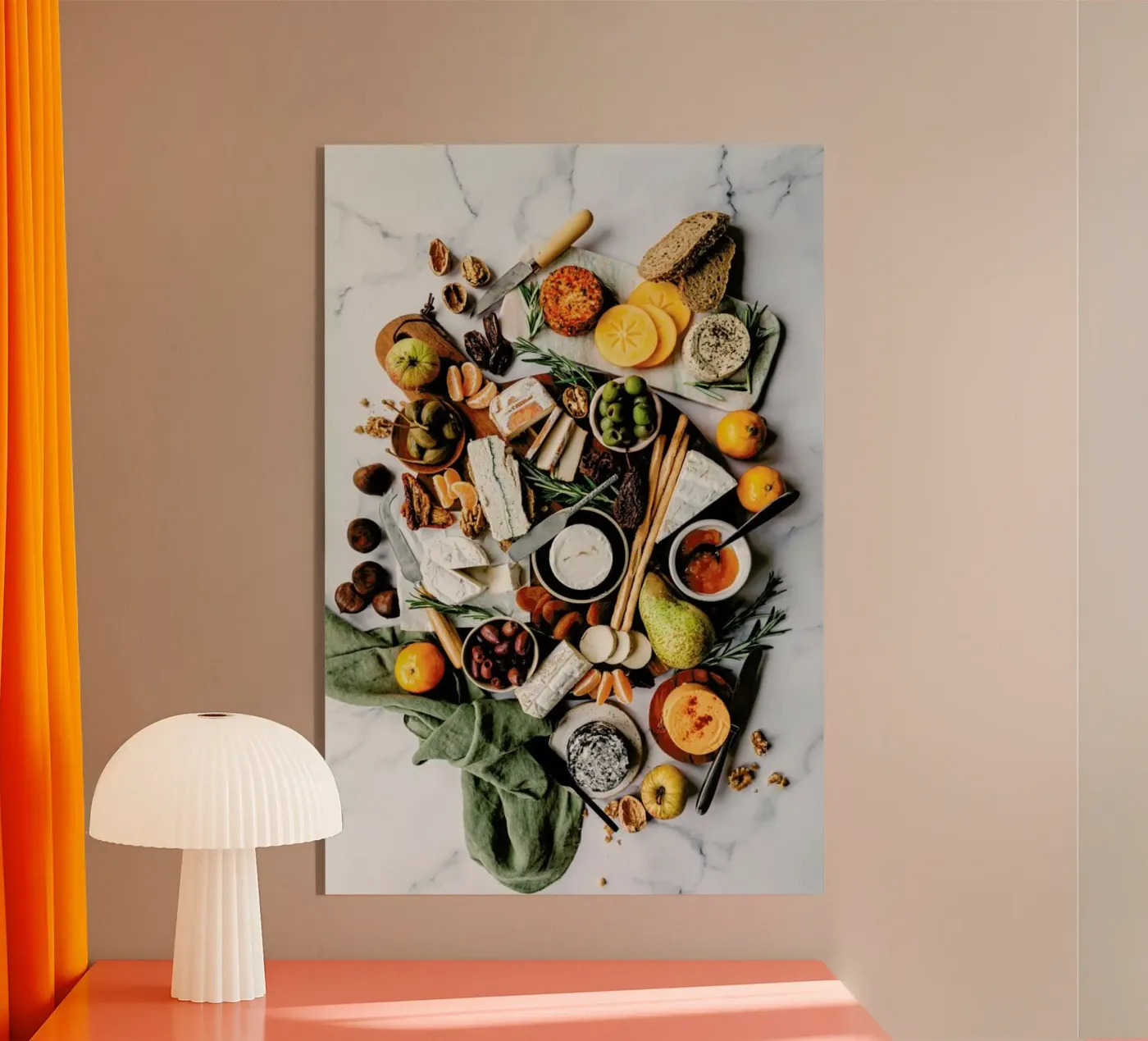 Vegane Käseplatte plexiglass da Eat this