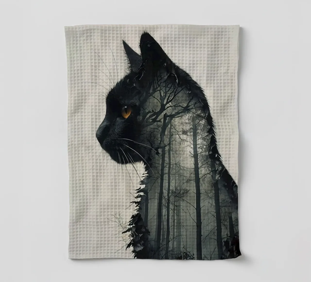 gatto della foresta canovaccio da cucina da 🎁 ARTVI-SHOP