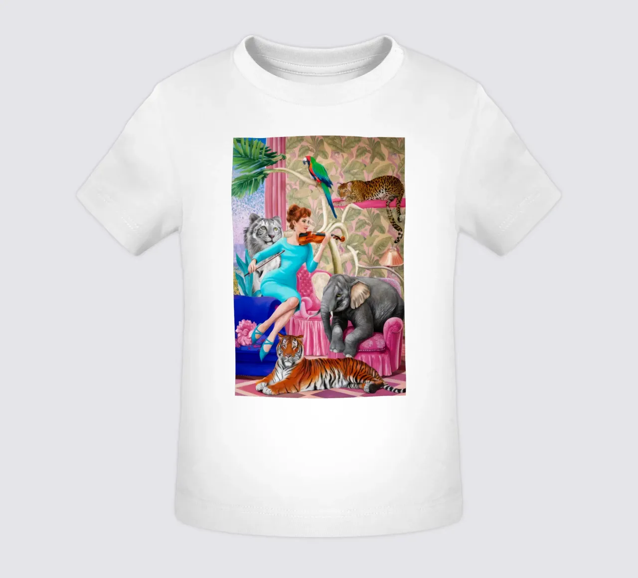 Jungle Menagerie Reverie maglietta neonato da Infinite Chroma