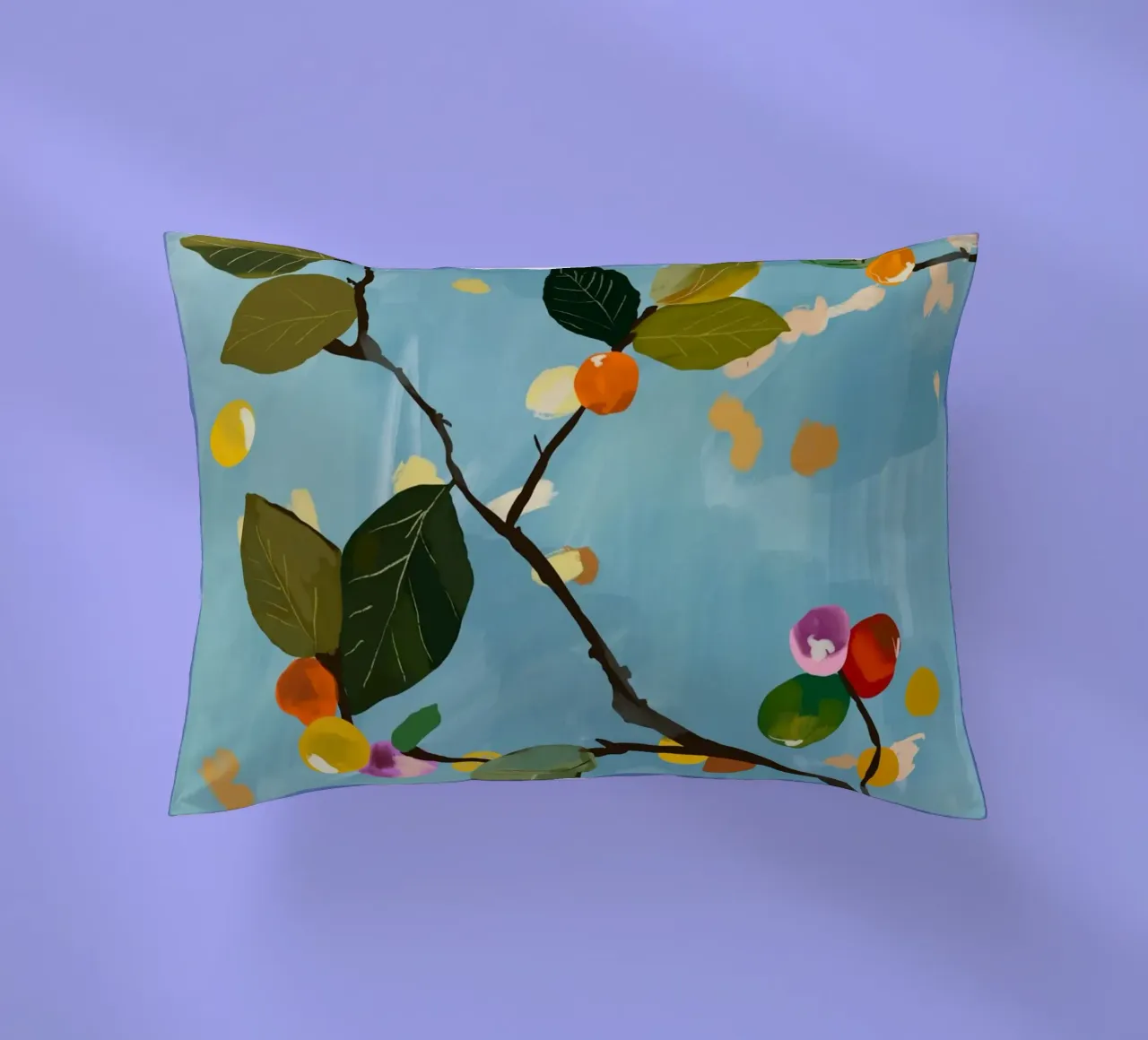 Ramo di frutta a ciliegia I cuscino da ThingDesign