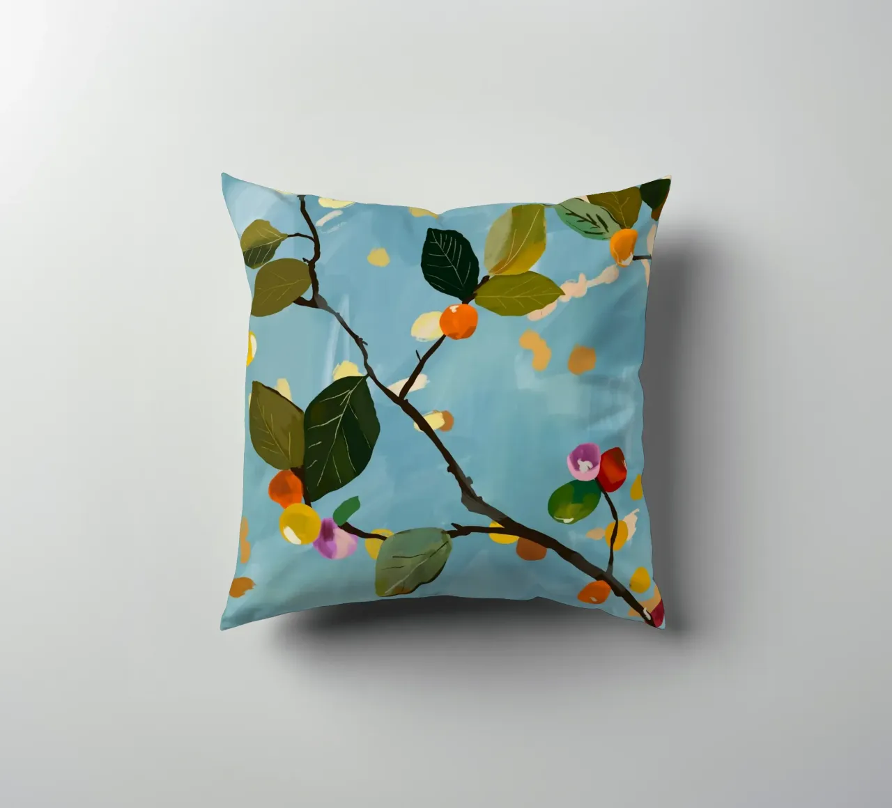Ramo di frutta a ciliegia I cuscino da ThingDesign