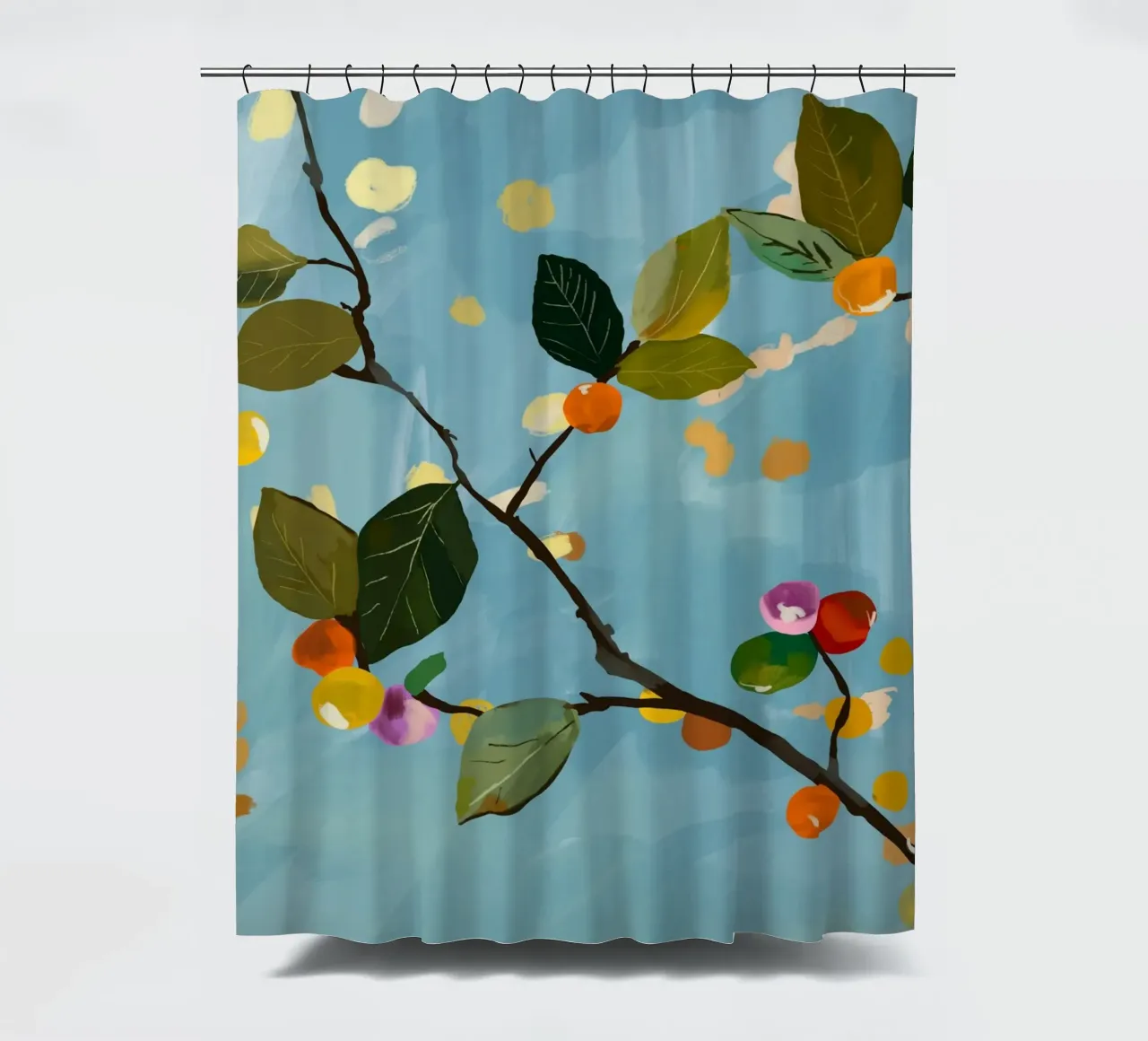 Ramo di frutta a ciliegia I tenda da doccia da ThingDesign
