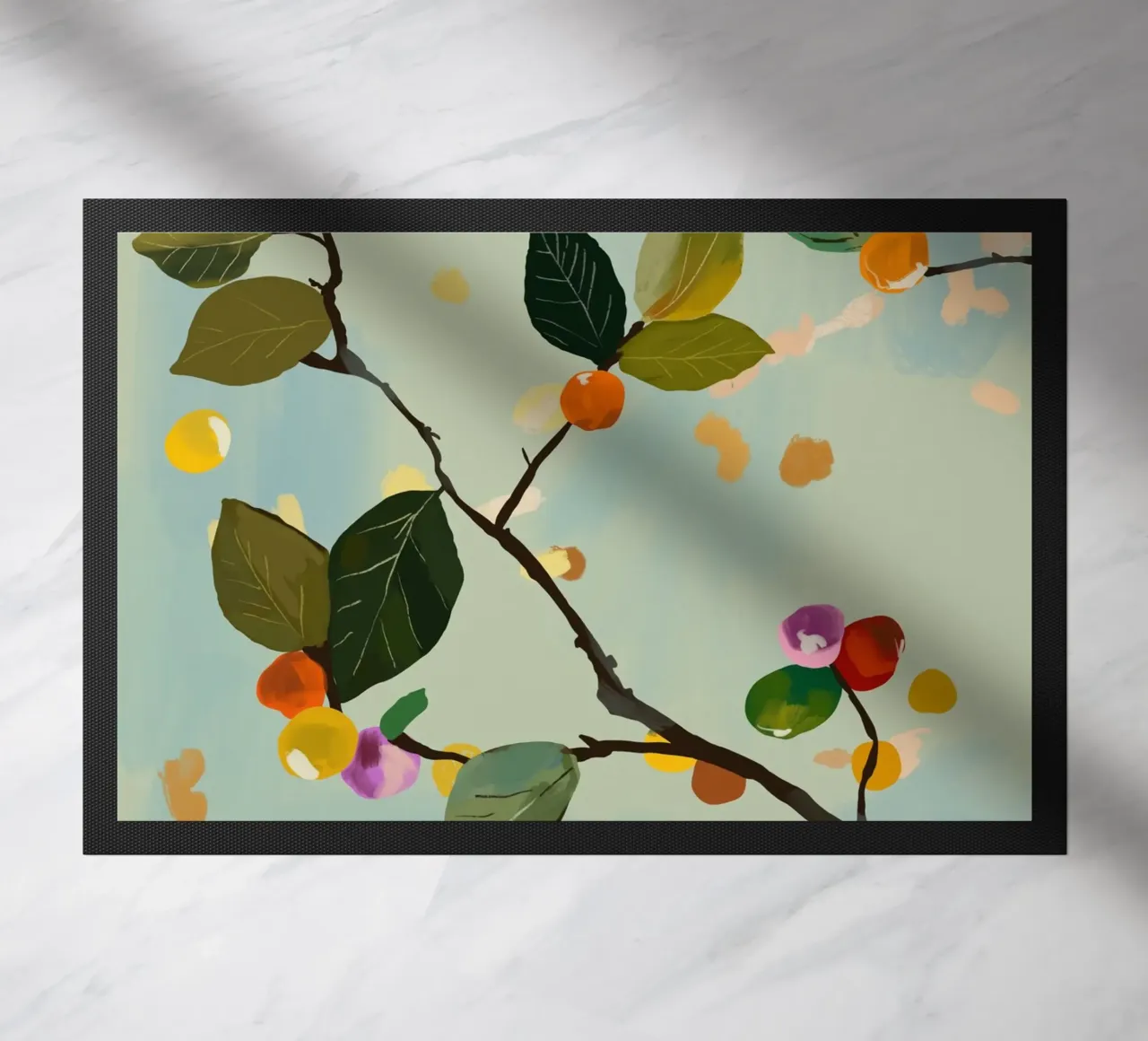 Ramo di frutta a ciliegia II zerbino da ThingDesign