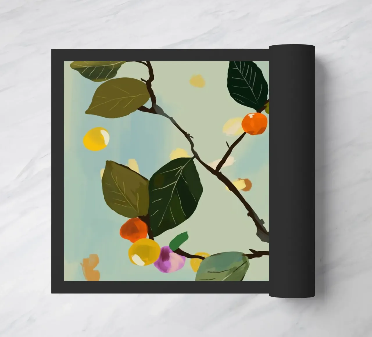 Ramo di frutta a ciliegia II zerbino da ThingDesign