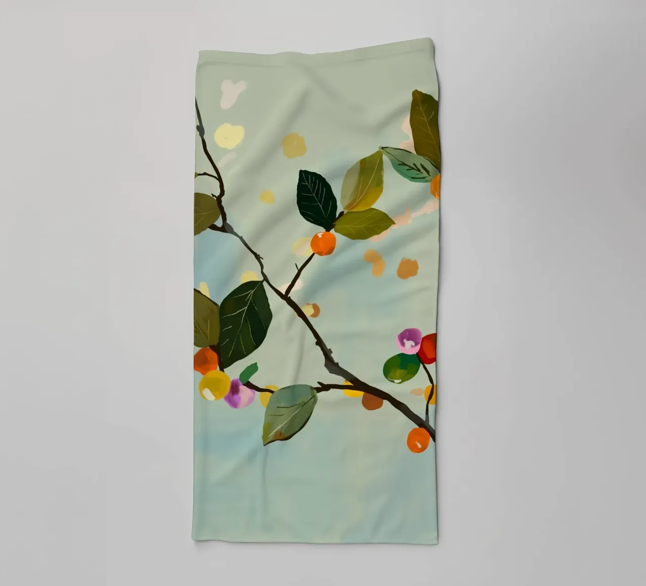 Ramo di frutta a ciliegia II asciugamano da bagno da ThingDesign