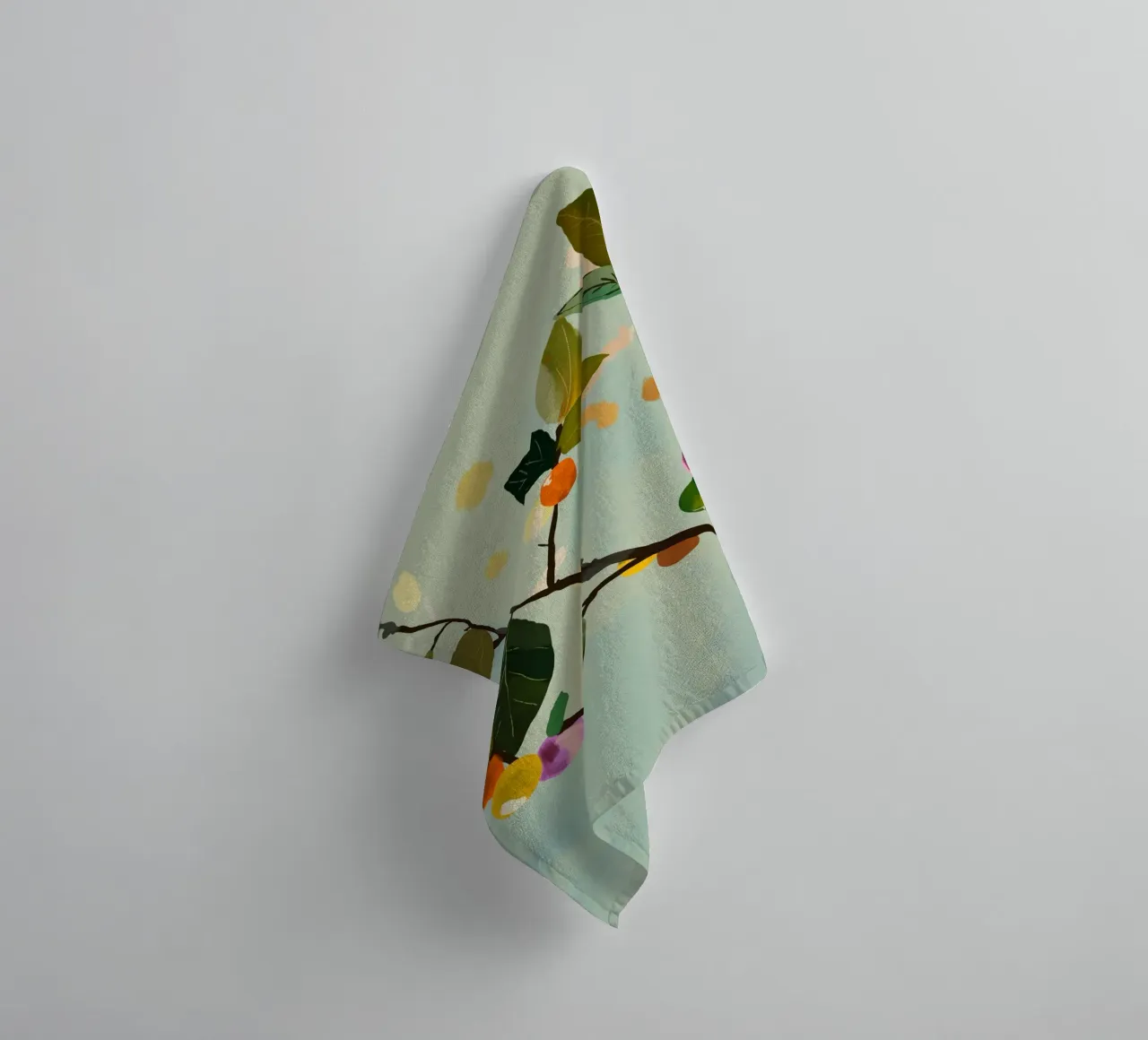 Ramo di frutta a ciliegia II asciugamano da bagno da ThingDesign