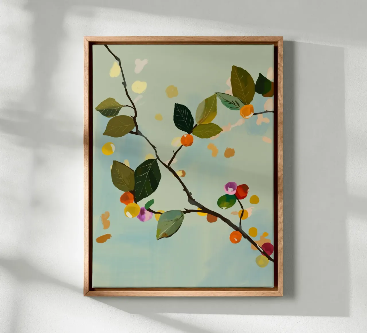 Ramo di frutta a ciliegia II tela con Cornice a cassetta da ThingDesign