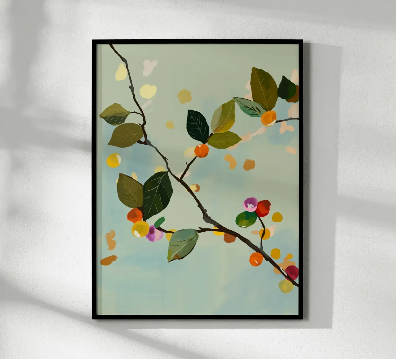 Ramo di frutta a ciliegia II carta hahnemühle da ThingDesign