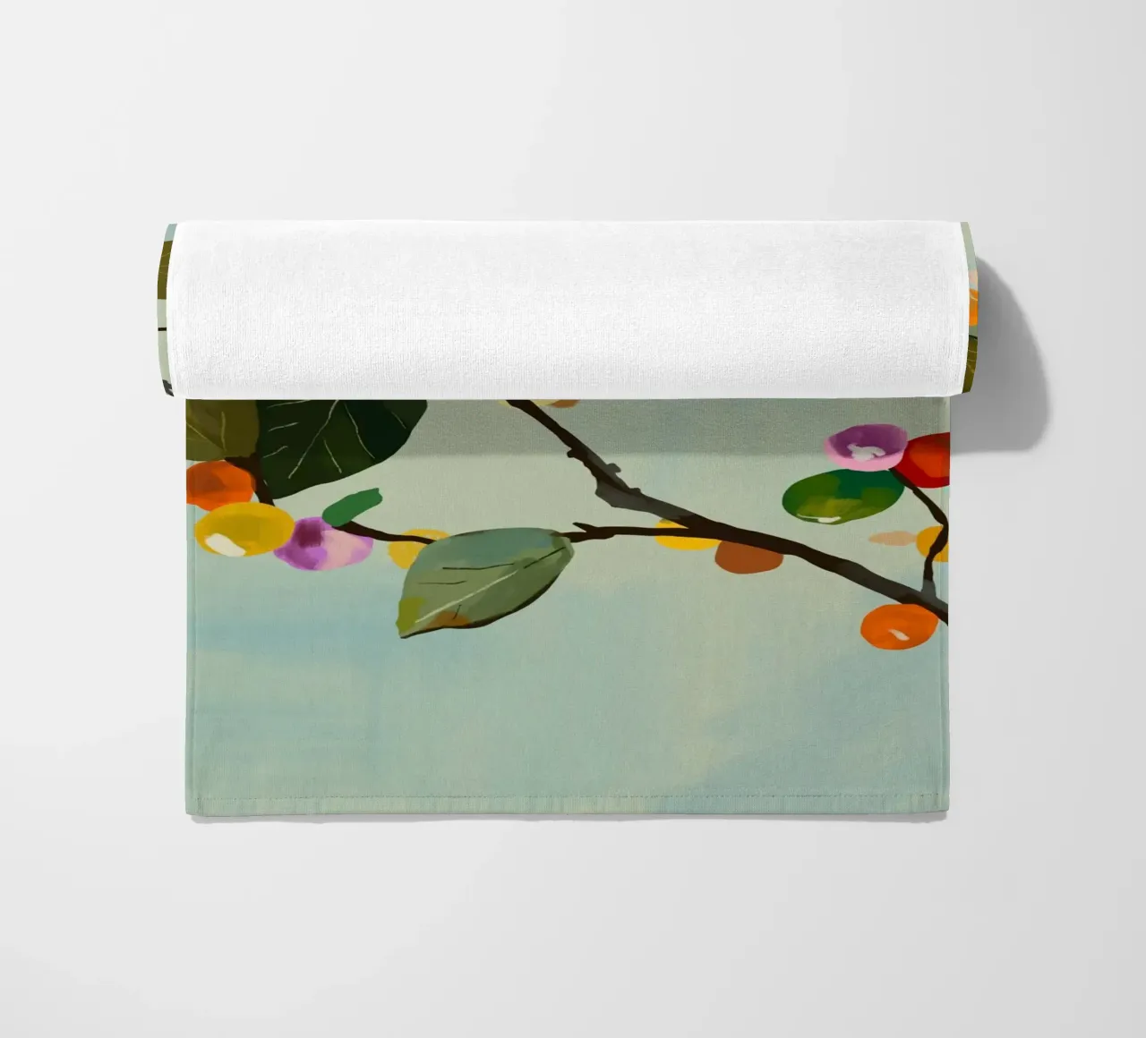 Ramo di frutta a ciliegia II telo mare da ThingDesign