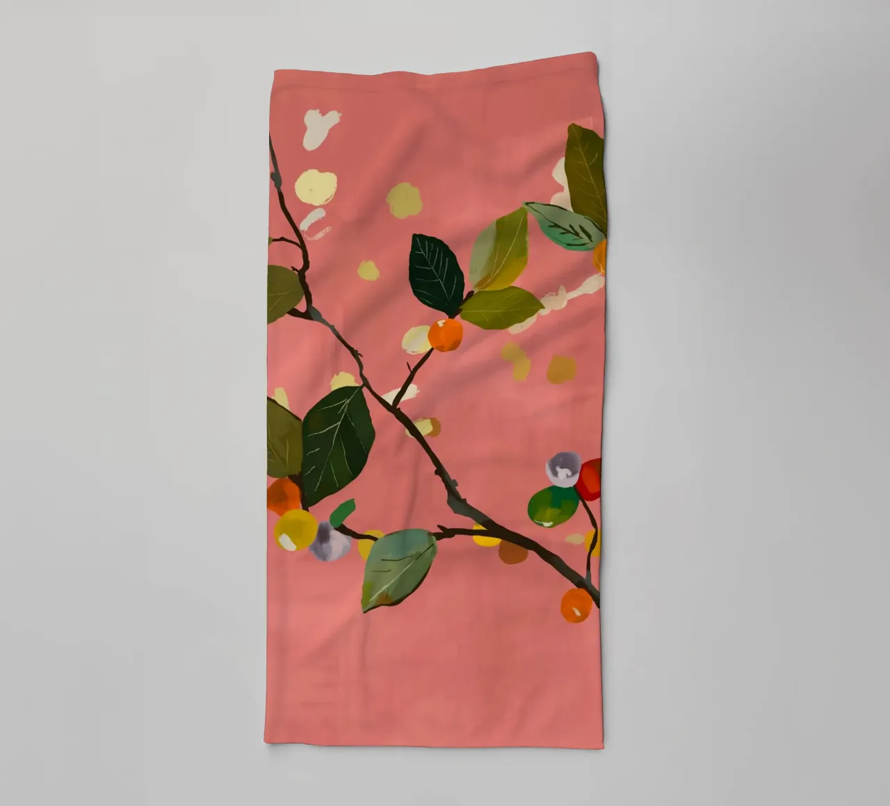 Ramo di frutta a ciliegia III asciugamano da bagno da ThingDesign
