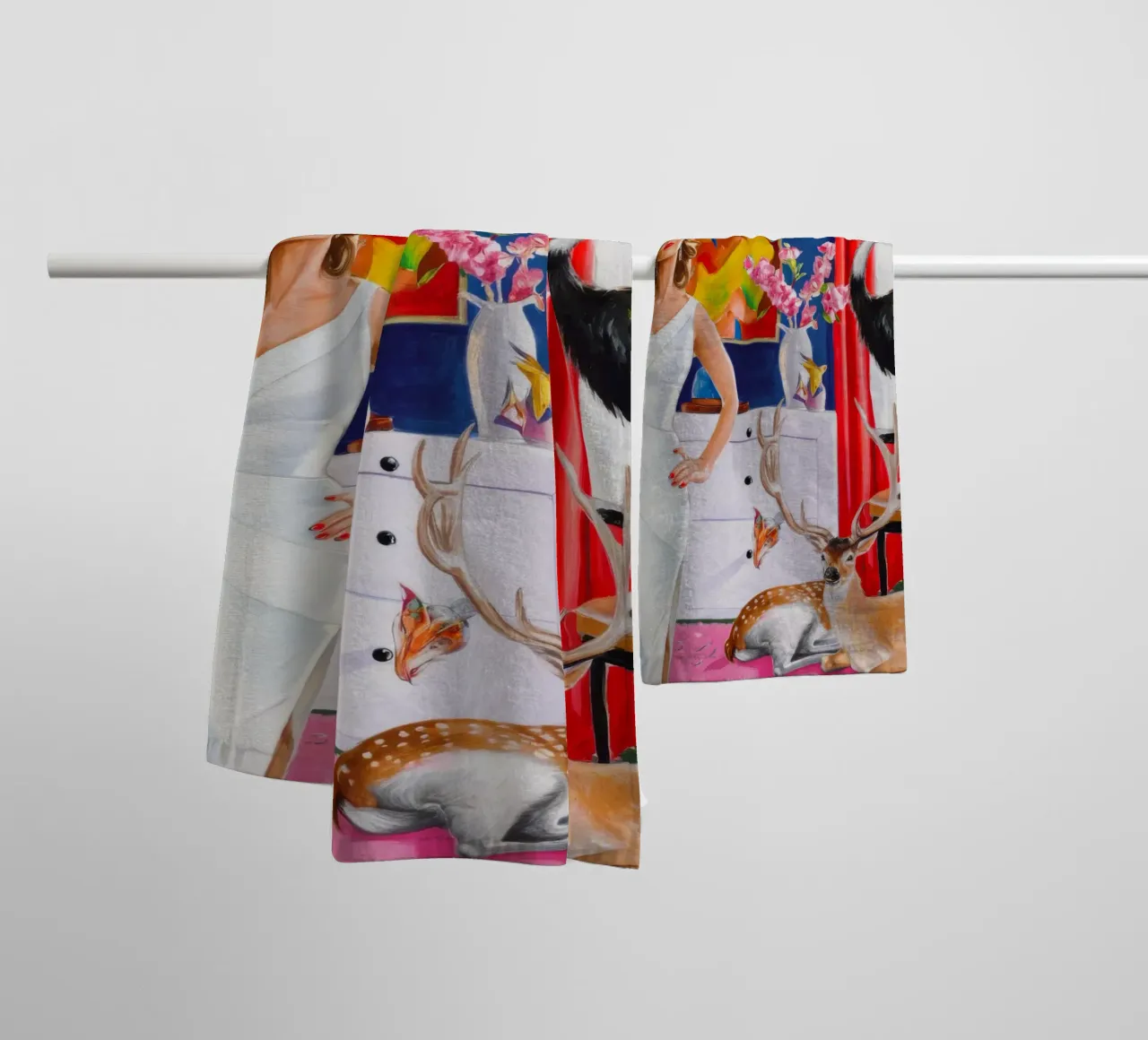 Fiore di Poise in Alabastro asciugamano da bagno da Infinite Chroma