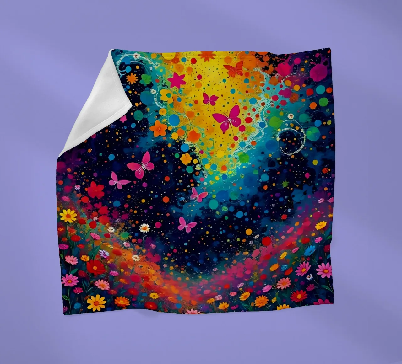 Pittura di notte_3 coperta in pile da Farb- und Blütenzauber by LK