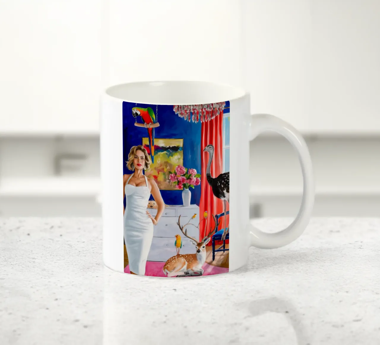 Sguardo scarlatto di Haven tazza in ceramica da Infinite Chroma
