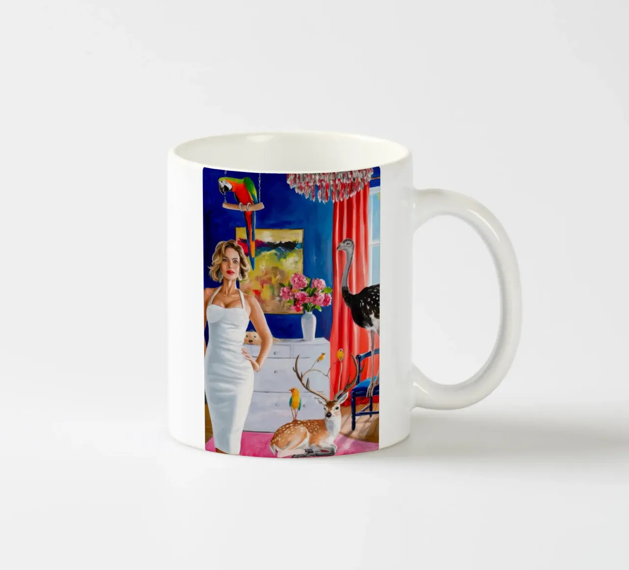 Sguardo scarlatto di Haven tazza in ceramica da Infinite Chroma