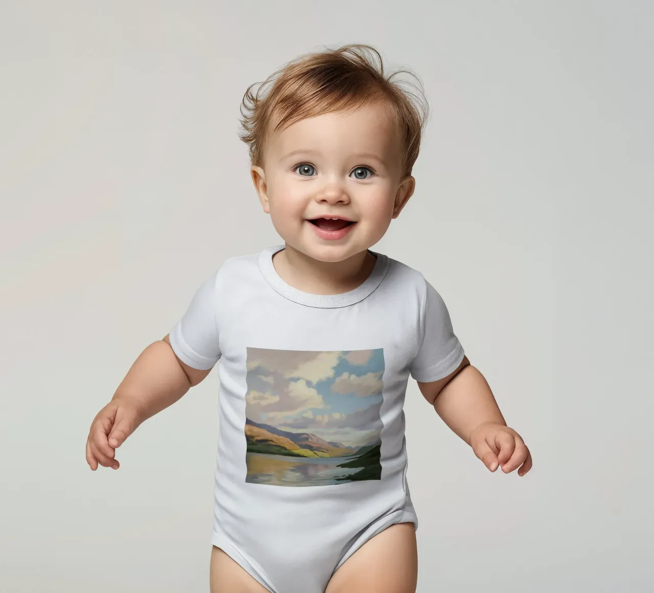 Calme de la vue éthérée body bébé de Infinite Chroma
