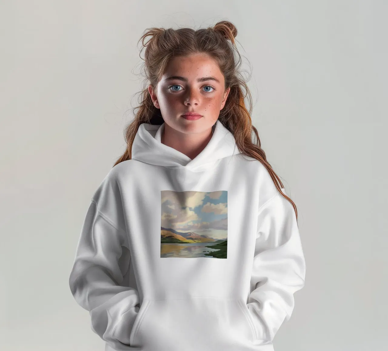 Calme de la vue éthérée sweat à capuche enfant de Infinite Chroma