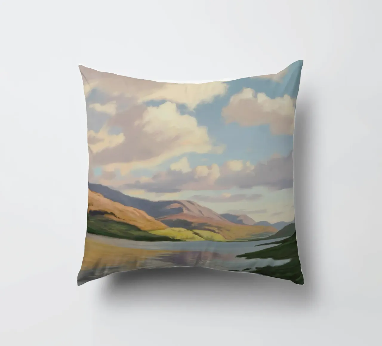 Ethereal Vista Calm decorative cushion by Infinite Chroma