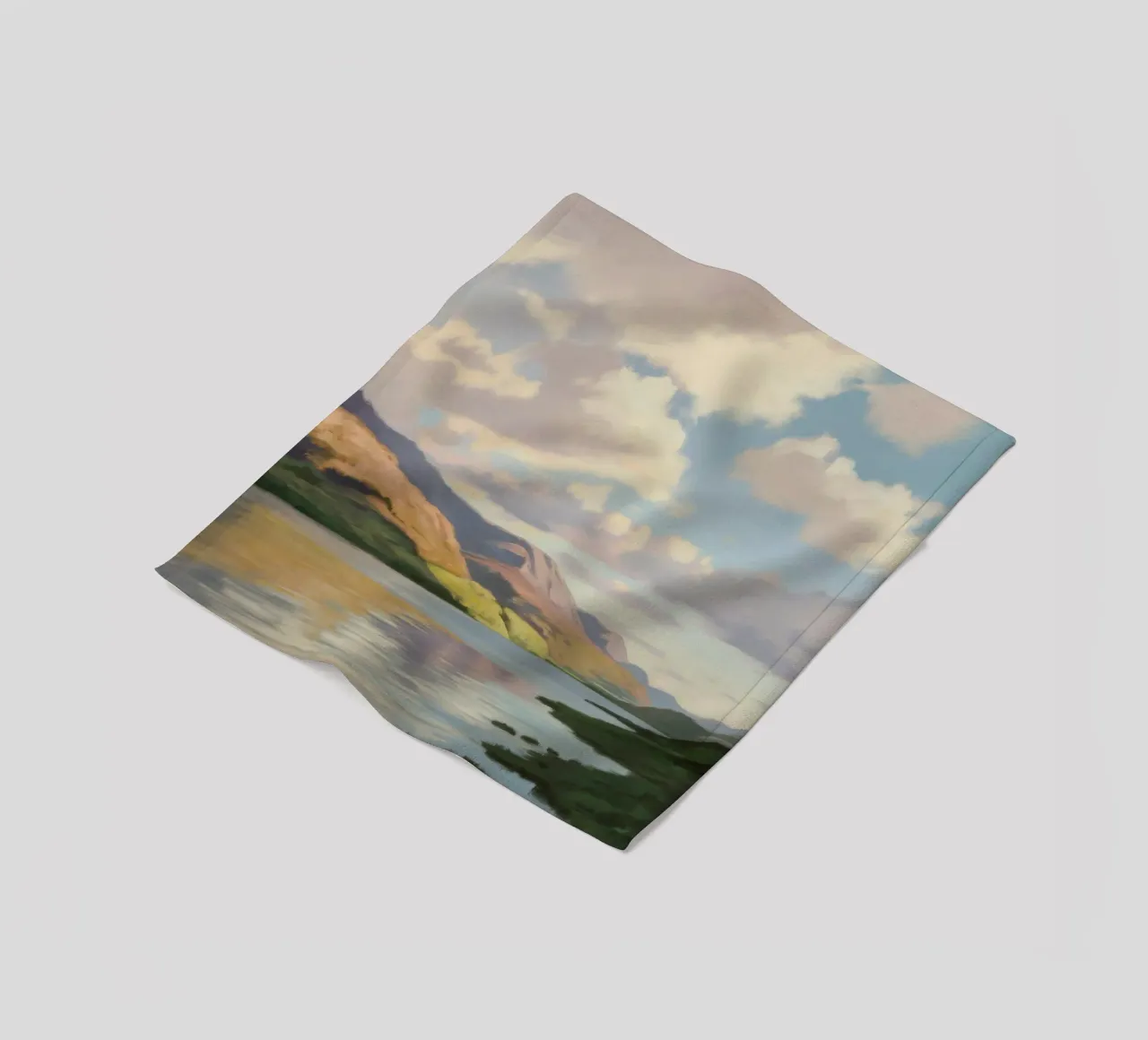 Ethereal Vista Calm fleece blanket by Infinite Chroma