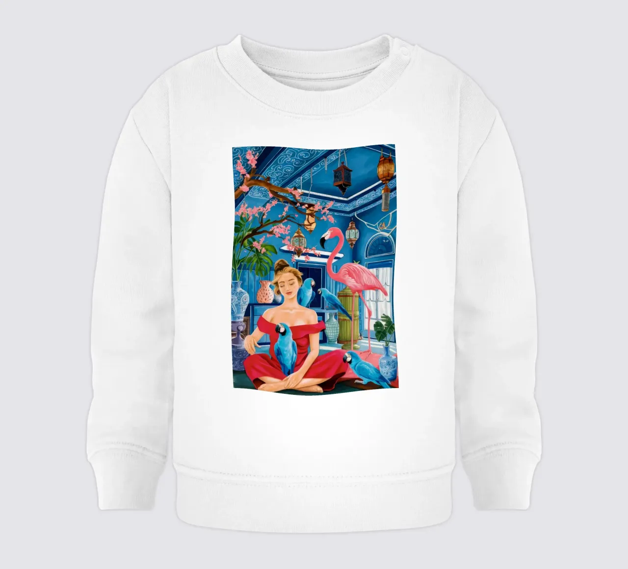 Cerulean Aviary Trance sudadera de bebé de Infinite Chroma